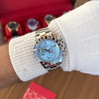 Reloj deportivo Daytona Oyster acero inoxidable Tiffany Dial Kronos México