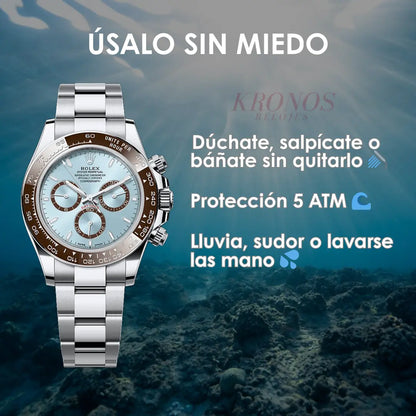 Pulsera Oyster Daytona Tiffany Dial maquinaria auténtica Kronos Relojes lujo