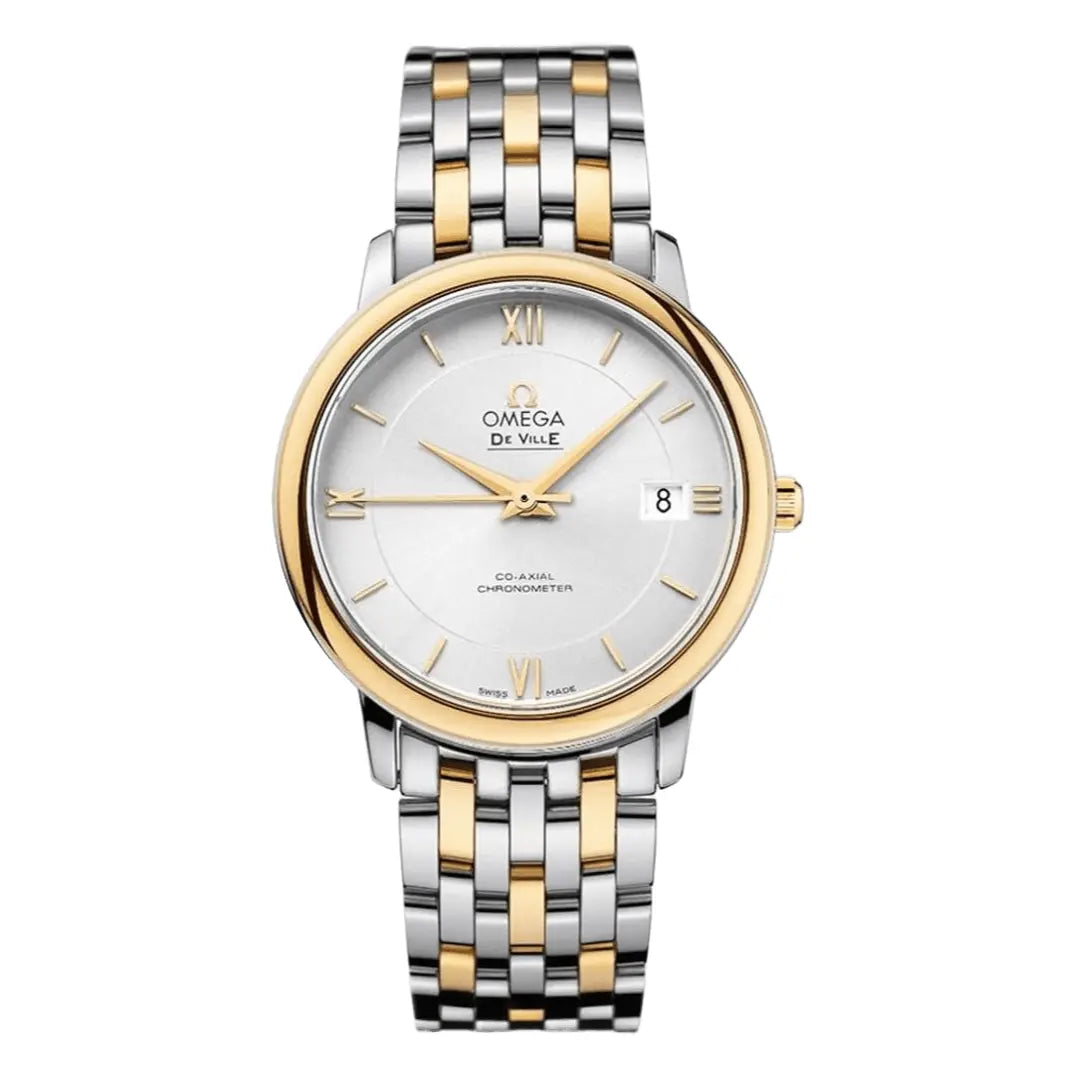 De Ville Prestige Two-Tone esfera blanca - Kronos Relojes reloj de lujo accesible