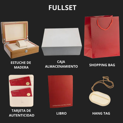 Caja redonda De Ville Prestige acero y oro - Kronos Relojes México