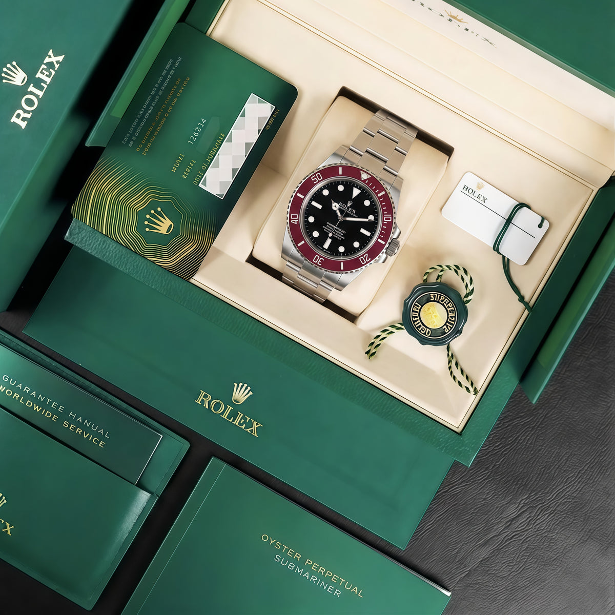 GMT-Master II Oystersteel – Black Dial Cherry Bezel Oyster Date Type Rolex