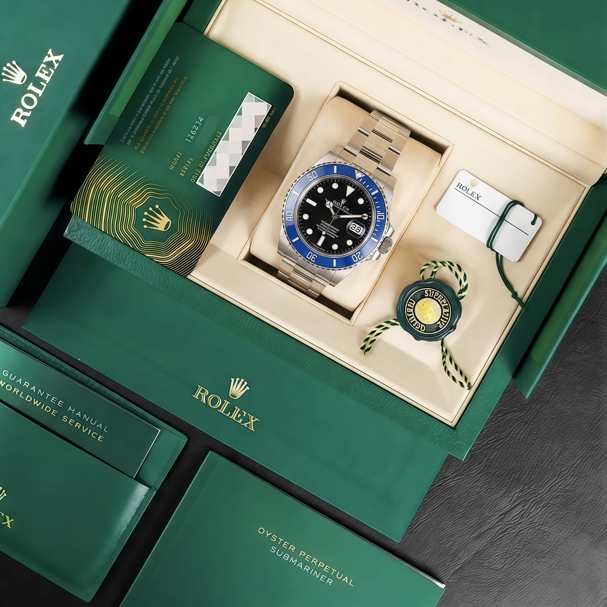 Submariner "Cookie Monster" Oystersteel – Black Dial Blue Bezel Oyster Date Type Rolex