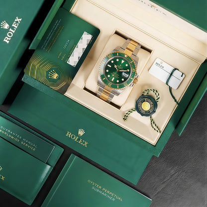 Submariner Rolesor – Black Dial Black Bezel Oyster Date Type Rolex