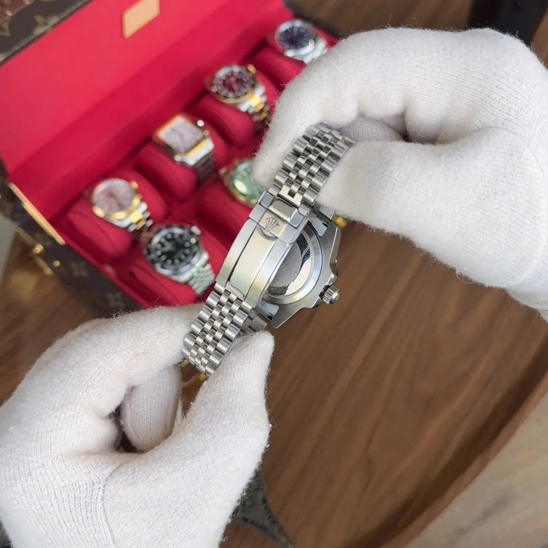 Reloj inspirado GMT-Master II Batgirl maquinaria auténtica Kronos