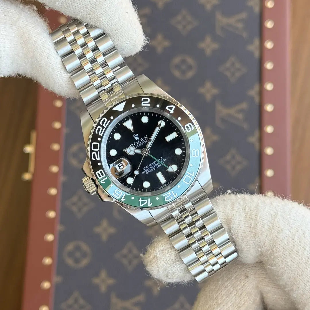 Reloj GMT-Master II Sprite estilo AAA pulsera Jubilee Kronos detalles precisión