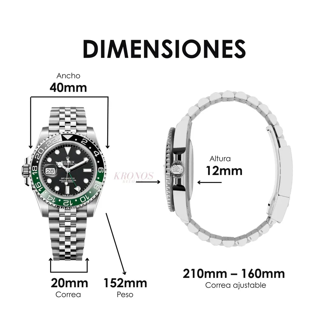 GMT-Master II Sprite Oystersteel Kronos Relojes perfección técnica lujo accesible