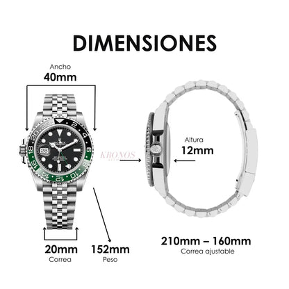 GMT-Master II Sprite Oystersteel Kronos Relojes perfección técnica lujo accesible