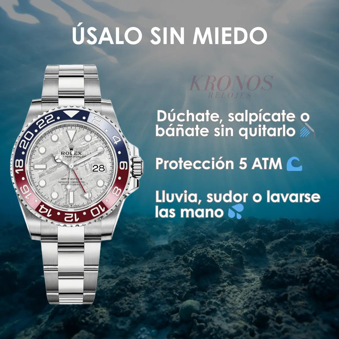 GMT-Master II Superman Oystersteel lateral cronógrafo Kronos