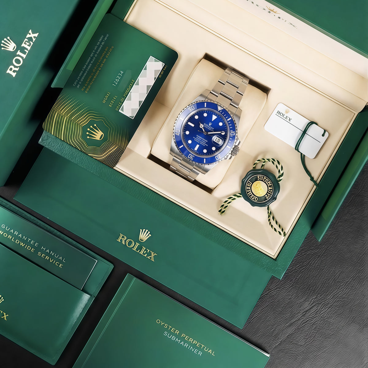 Submariner "Smurf" Oystersteel – Blue Dial Blue Bezel Oyster Date Type Rolex