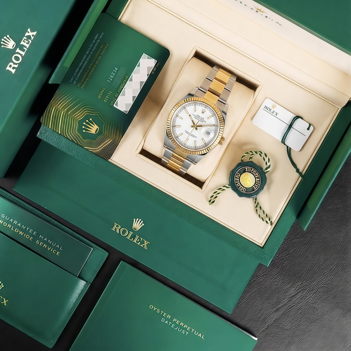 Datejust Rolesor - White Dial Oyster Rolex Type