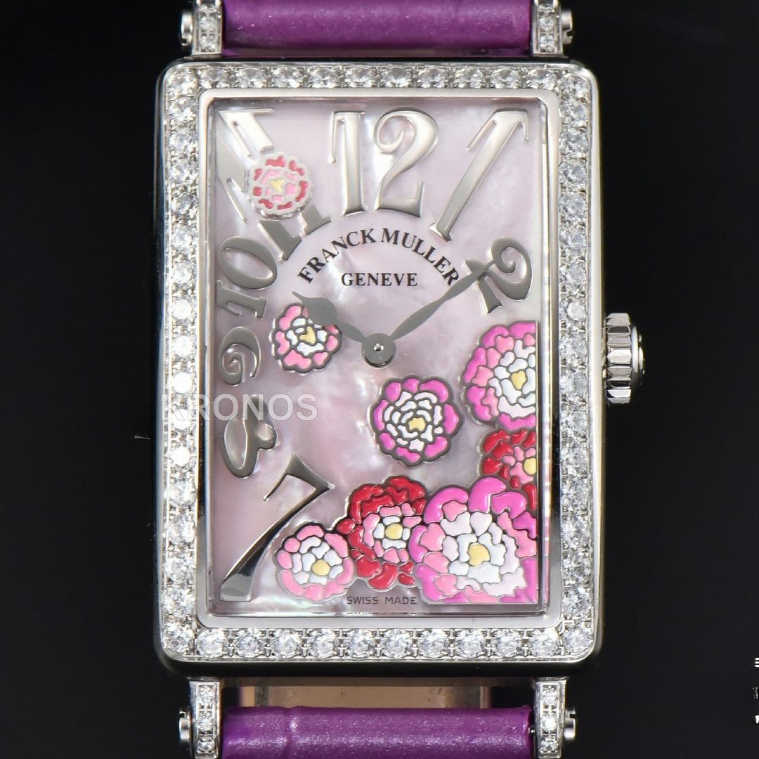 Long Island Ladies 26mm Diamond MOP Dial Purple Swiss - Authentic Movement