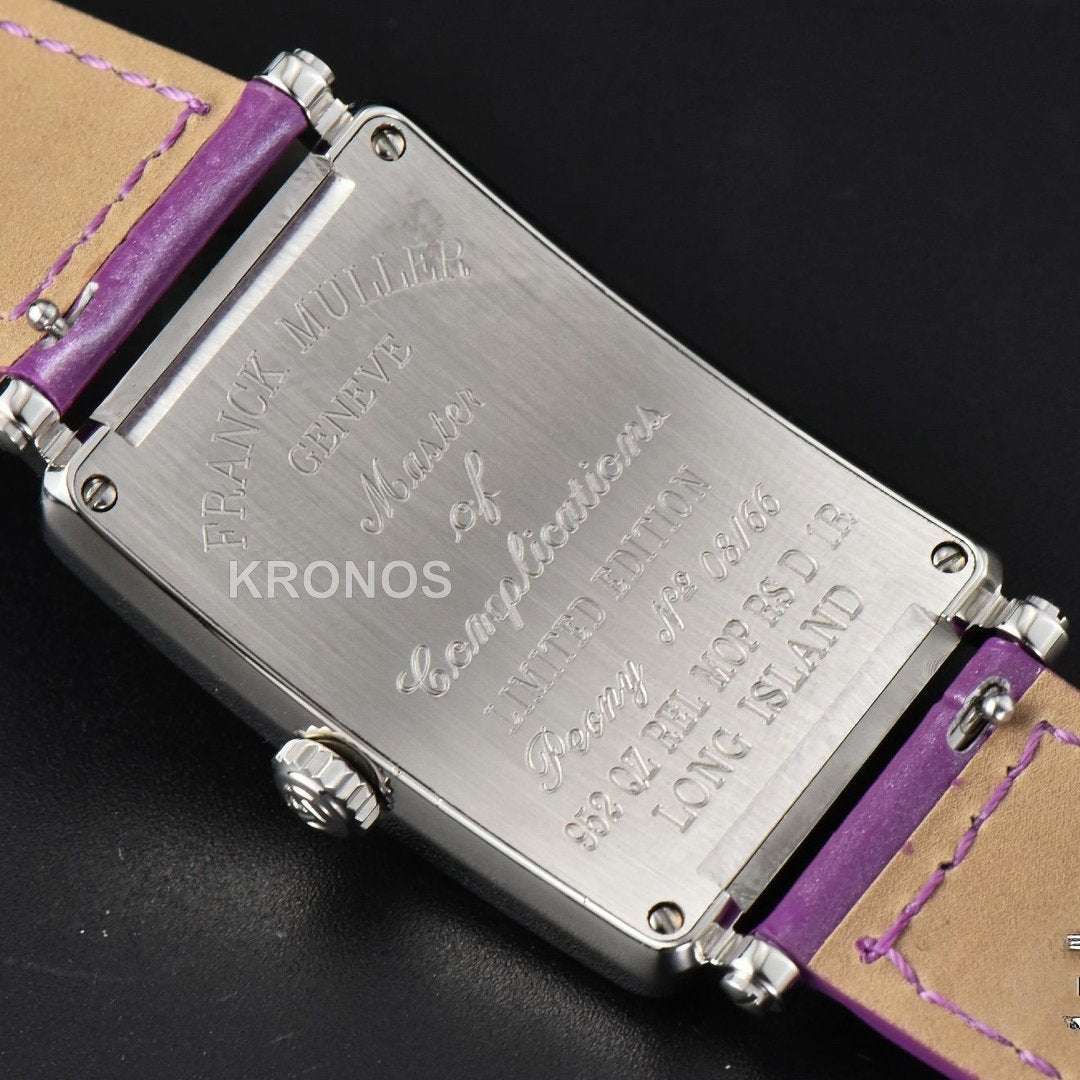 Long Island Ladies 26mm Diamond MOP Dial Purple Swiss - Authentic Movement