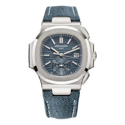 Nautilus Chronograph dial azul - Reloj de lujo accesible Kronos Relojes