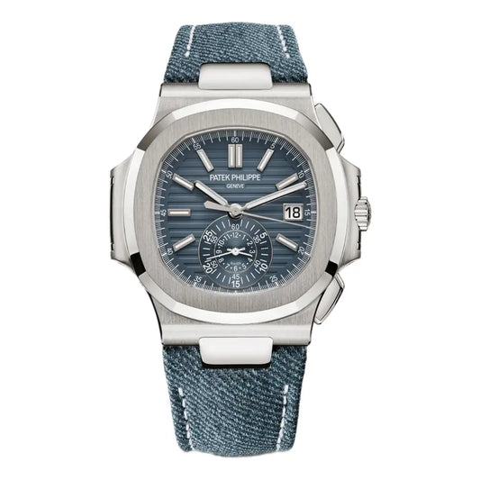Nautilus Chronograph dial azul - Reloj de lujo accesible Kronos Relojes