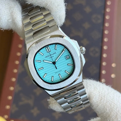 Reloj Nautilus acero inoxidable esfera turquesa Kronos