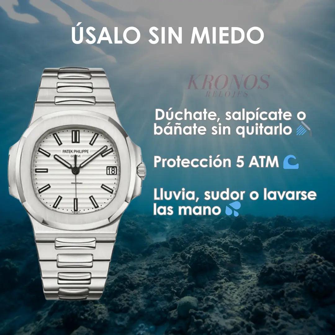 Reloj de acero Nautilus Kronos Relojes estilo AAA blanco elegante