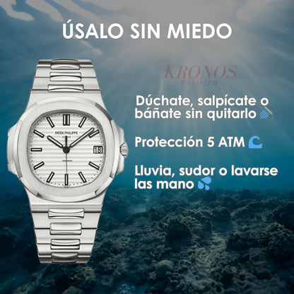 Reloj de acero Nautilus Kronos Relojes estilo AAA blanco elegante