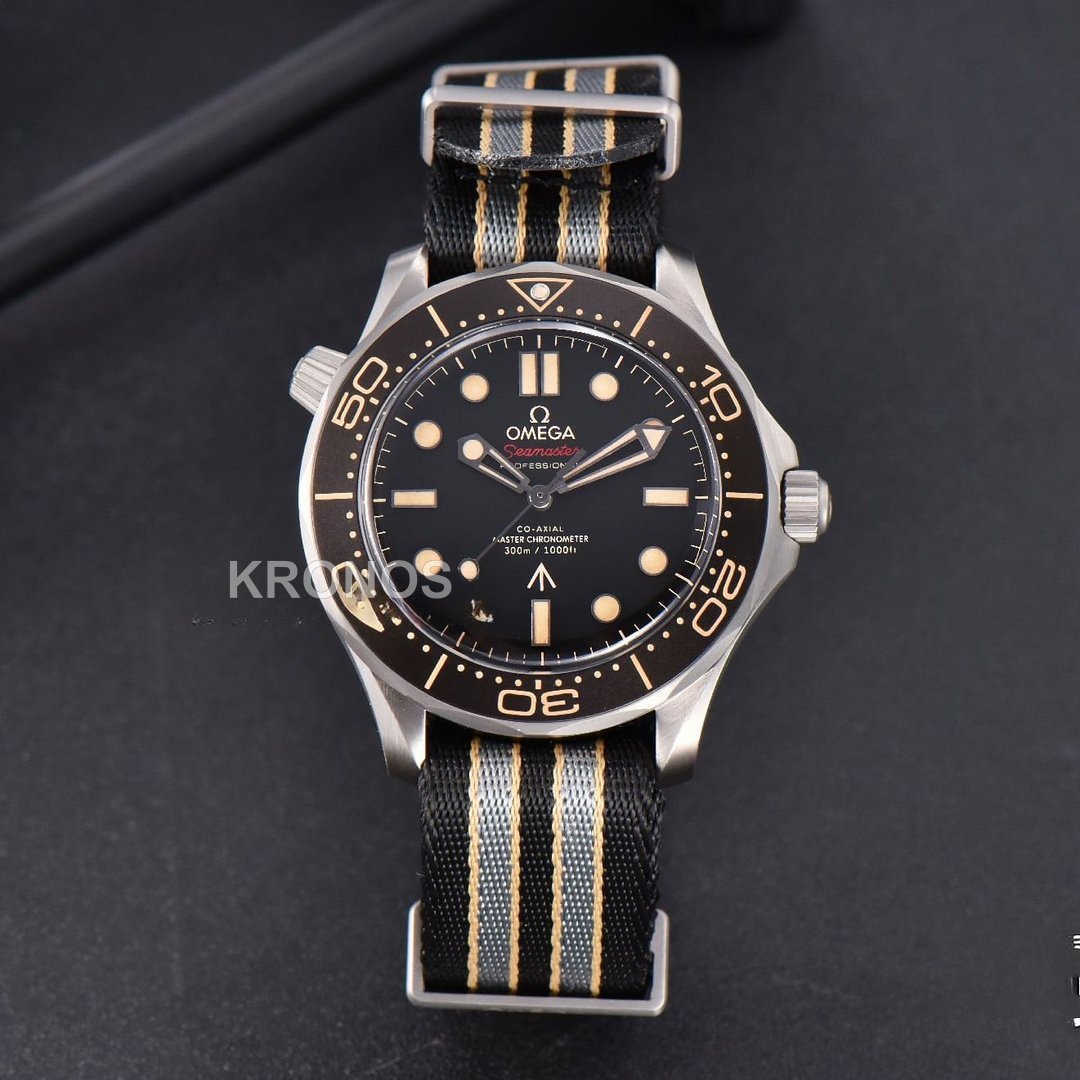 Seamaster 300 "No Time To Die" Limited Edition 42mm NATO Strap (Metal) - Authentic Movement