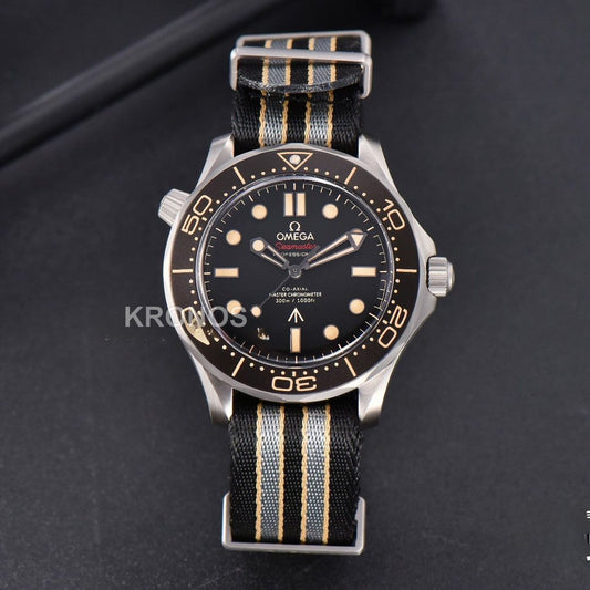 Seamaster 300 "No Time To Die" Limited Edition 42mm NATO Strap (Metal) - Authentic Movement