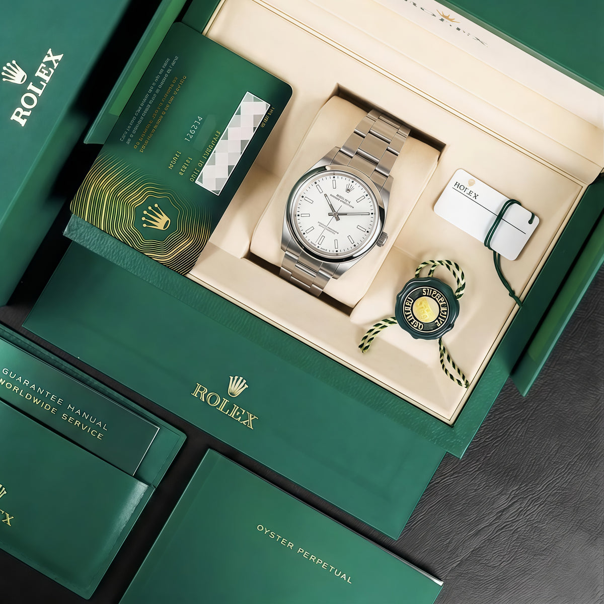 Oyster Perpetual Oystersteel - White Dial Oyster Type Rolex