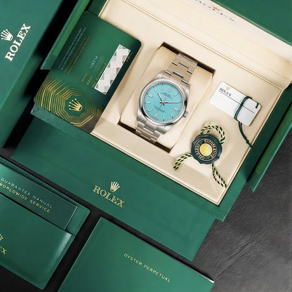 Oyster Perpetual Oystersteel - Tiffany Dial Oyster Type Rolex