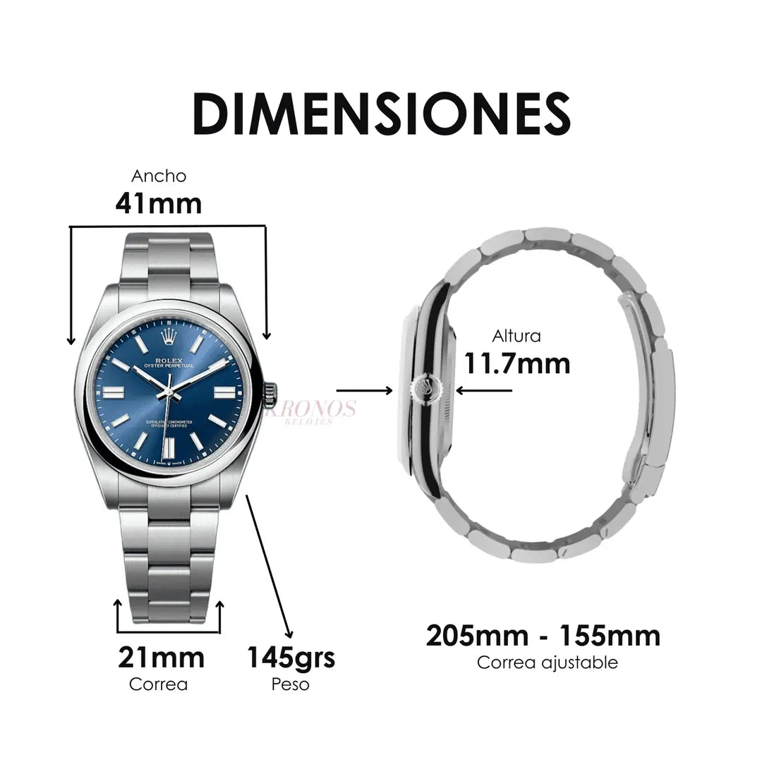 Reloj Kronos Oyster Perpetual Oystersteel para hombre México USA España