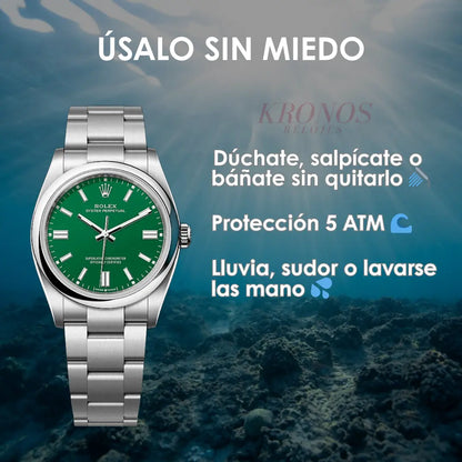 Reloj suizo inspirado Green Dial AAA - Kronos Relojes