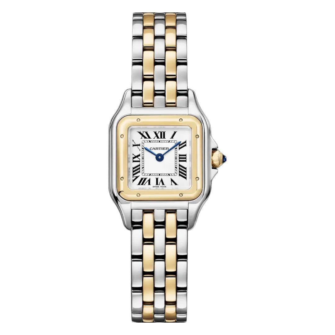 Reloj Panthère Two-Tone Lady esfera blanca Kronos Relojes lujo accesible