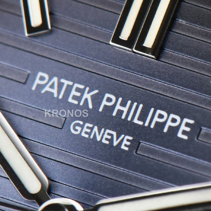 Nautilus 40mm Blue Textured Dial - Authentic Movement