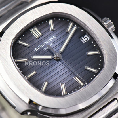 Nautilus 40mm Blue Textured Dial - Authentic Movement