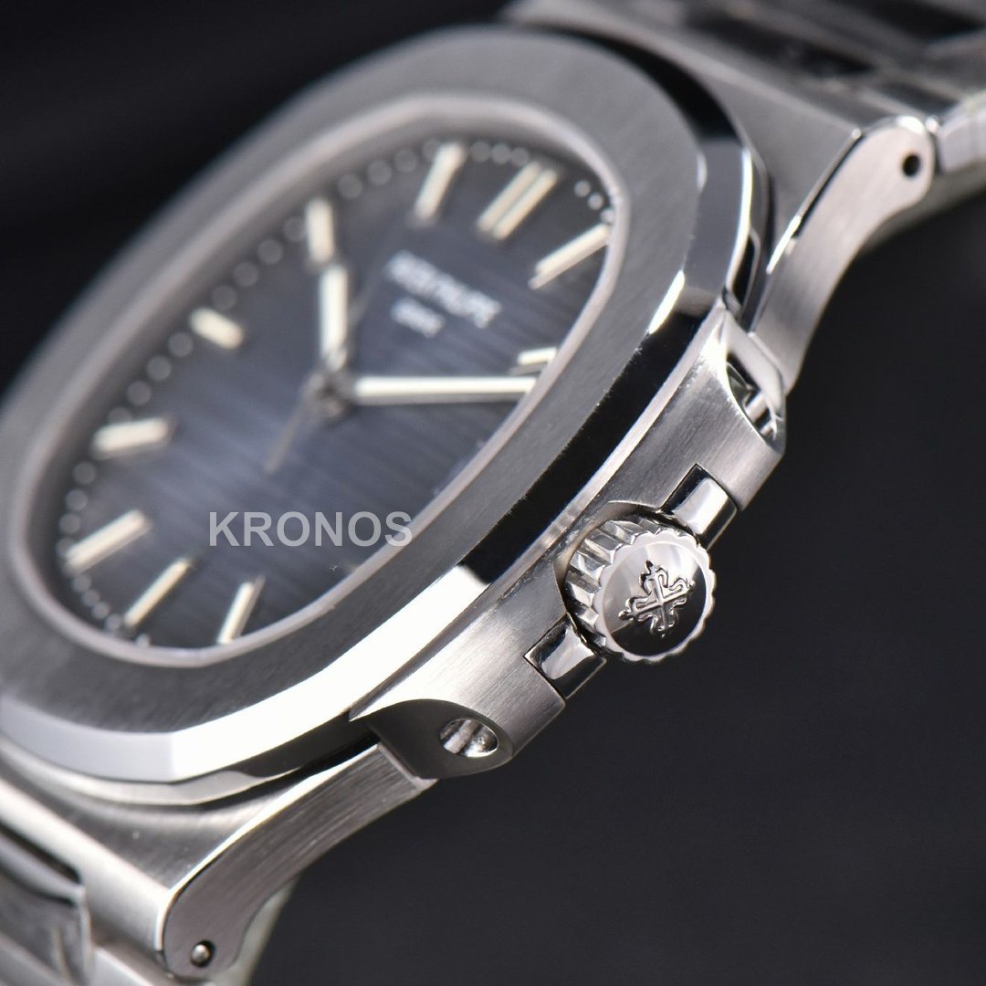 Nautilus 40mm Blue Textured Dial - Authentic Movement