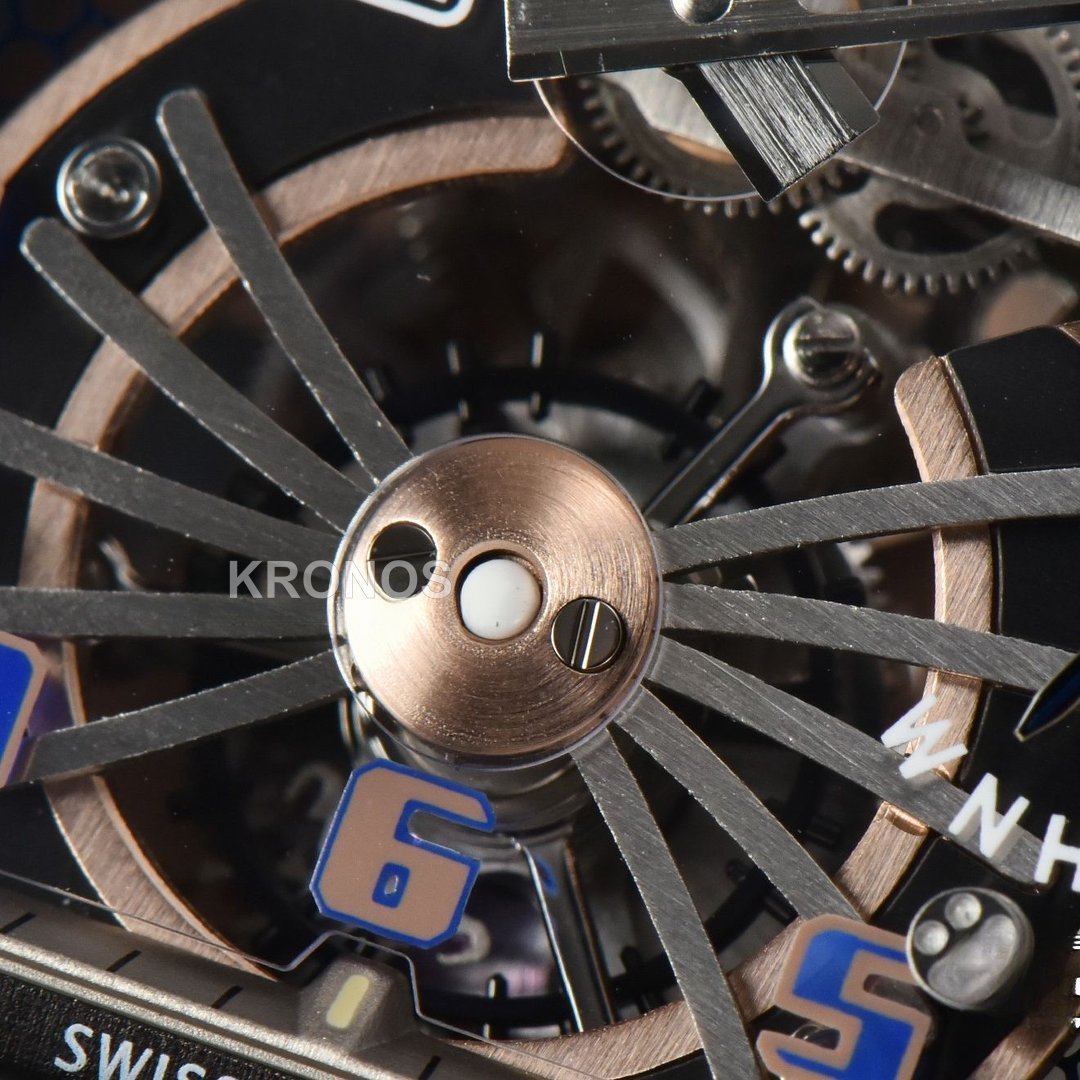 RM012 01 Tourbillon Rose Gold Case White Crown White - Authentic Movement