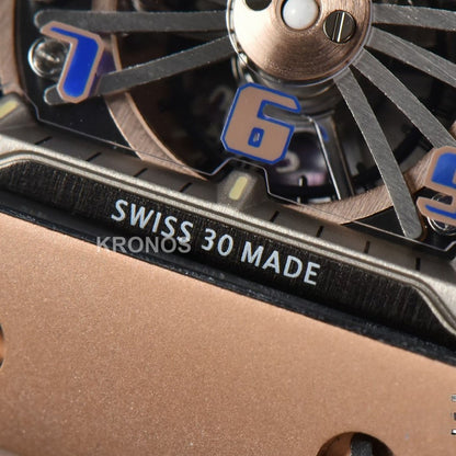 RM012 01 Tourbillon Rose Gold Case White Crown White - Authentic Movement