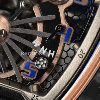 RM012 01 Tourbillon Rose Gold Case White Crown White - Authentic Movement