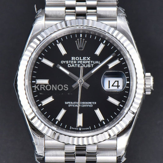 Datejust 36mm Black Dial Lume Marker - Authentic Movement
