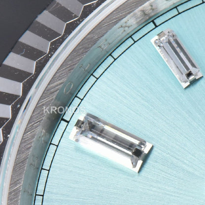 Day-Date 36mm Ice Blue Dial Diamond Marker - Authentic Movement