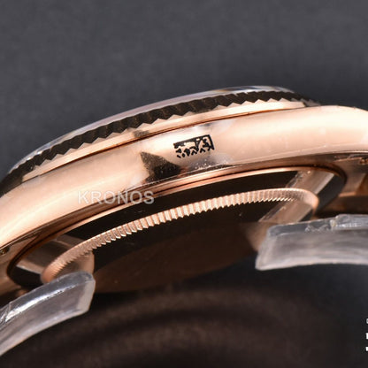 Daydate 40mm Brown Dial Diamond- Authentic Movement