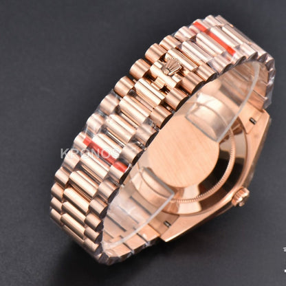 Daydate 40mm Brown Dial Diamond- Authentic Movement