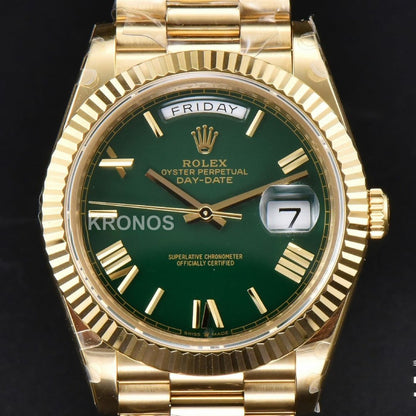 Day-Date 40mm Green Dial - Authentic Movement