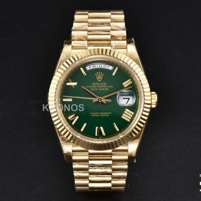 Day-Date 40mm Green Dial - Authentic Movement