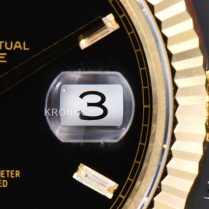 Day-Date 40mm Black Dial Diamond Authentic Movement