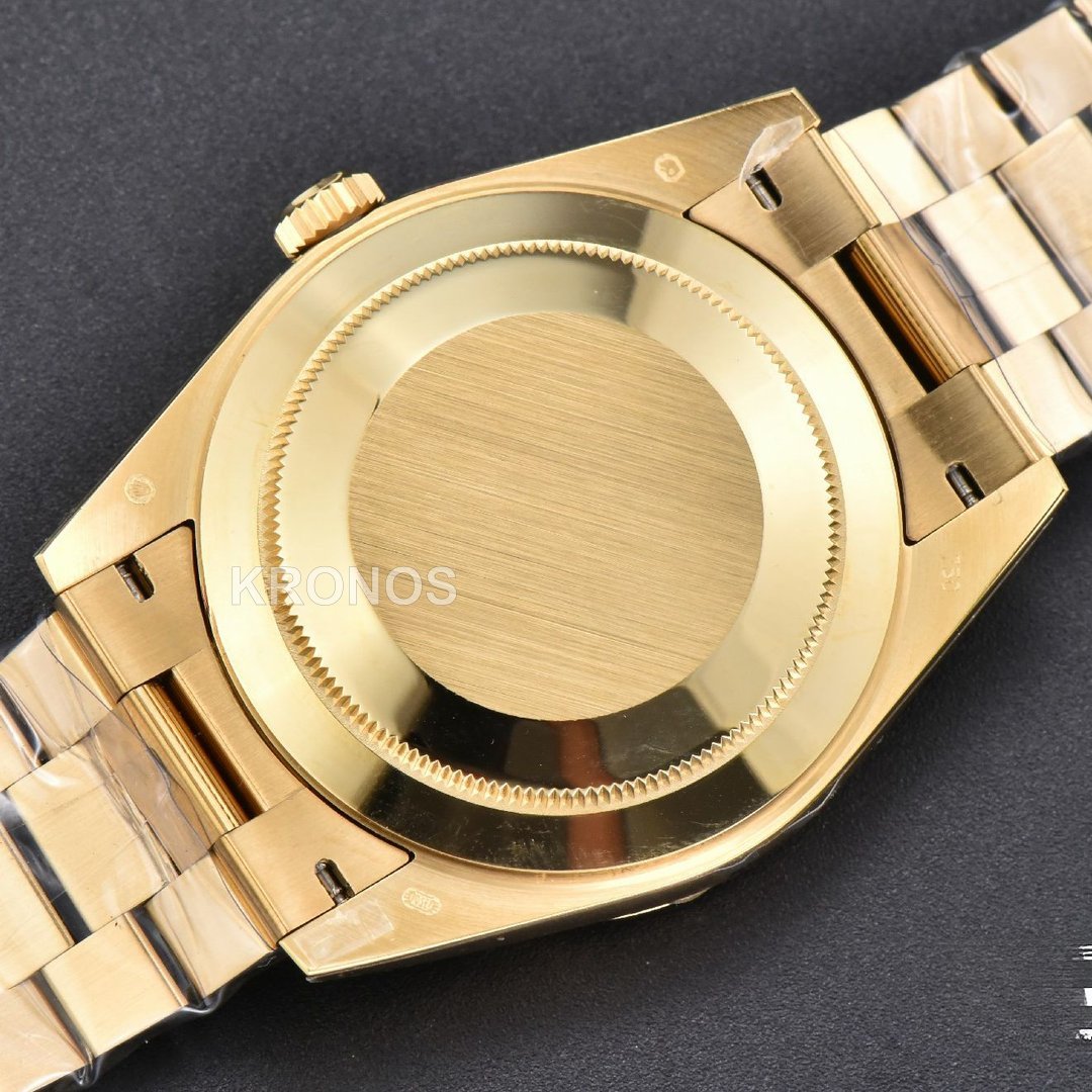 Day-Date 40mm Black Dial Diamond Authentic Movement