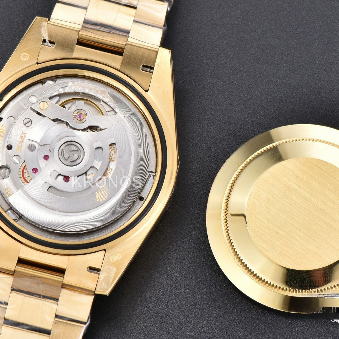 Day-Date 40mm Black Dial Diamond Authentic Movement
