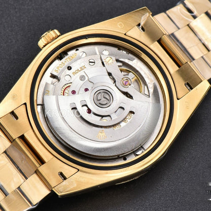 Day-Date 40mm Black Dial Diamond Authentic Movement
