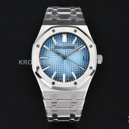 Royal Oak 15510 41mm '50th Anniversary' Ice Blue Dial - Authentic Movement
