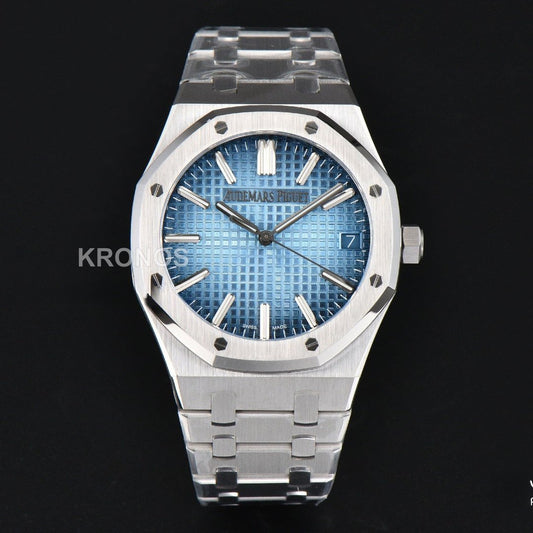 Royal Oak 15510 41mm '50th Anniversary' Ice Blue Dial - Authentic Movement