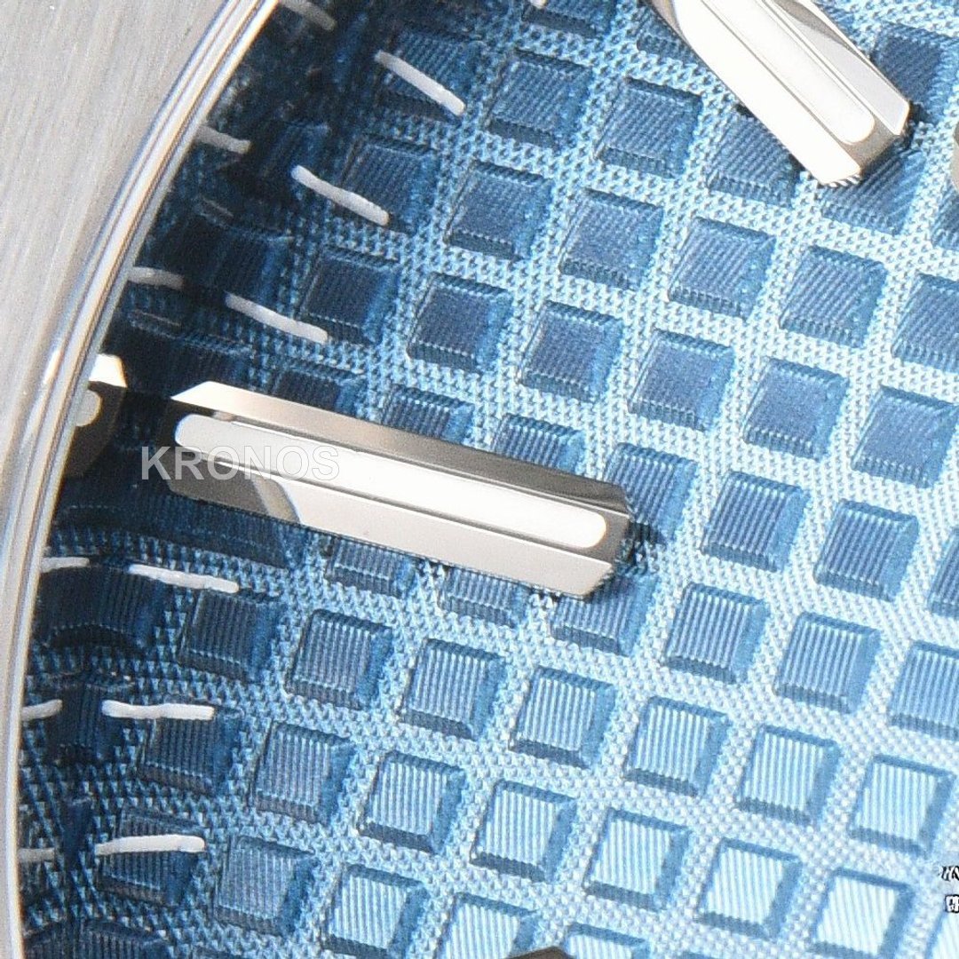 Royal Oak 15510 41mm '50th Anniversary' Ice Blue Dial - Authentic Movement