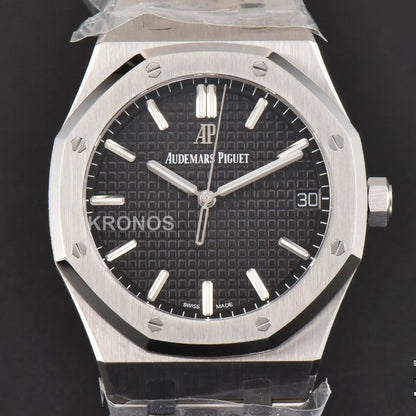 Royal Oak 41mm Black Textured Dial - Authentic Movement