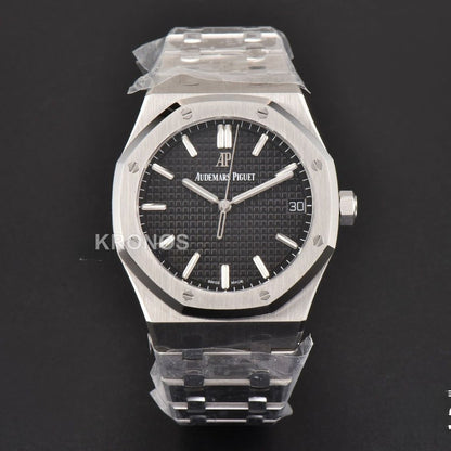 Royal Oak 41mm Black Textured Dial - Authentic Movement