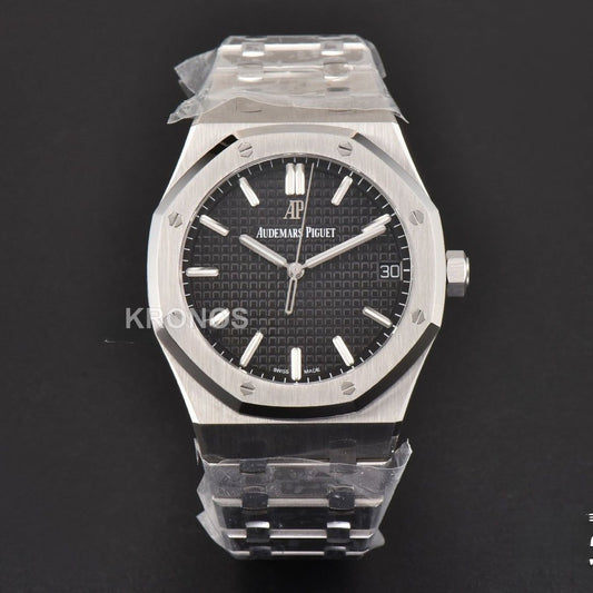 Royal Oak 41mm Black Textured Dial - Authentic Movement